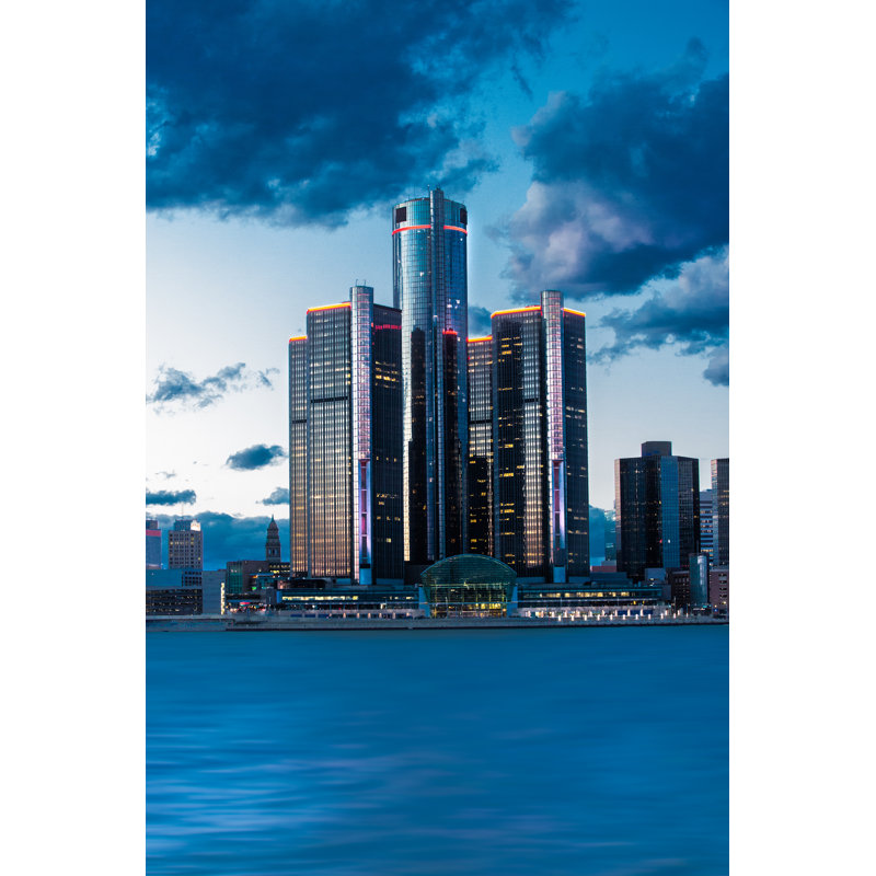 Yosra Detroit's Renaissance Center par Steven_Kriemadis, H 18 po x l 12 po