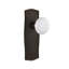 Prairie Plate with White Porcelain Door Knob-65442113-65442112