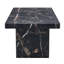 Table de salle à manger de 3,5 po d'épaisseur 78,7 po x 39,4 po x 29,9 po, motif en marbre noir, pour la famille et la conférence, support stable, coins sécuritaires Table de 78,7 po x 39,4 po, plateau supérieur, multi pour la famille