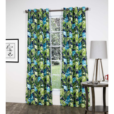 Zealand Tropical Polyester Floral Grommet Panels