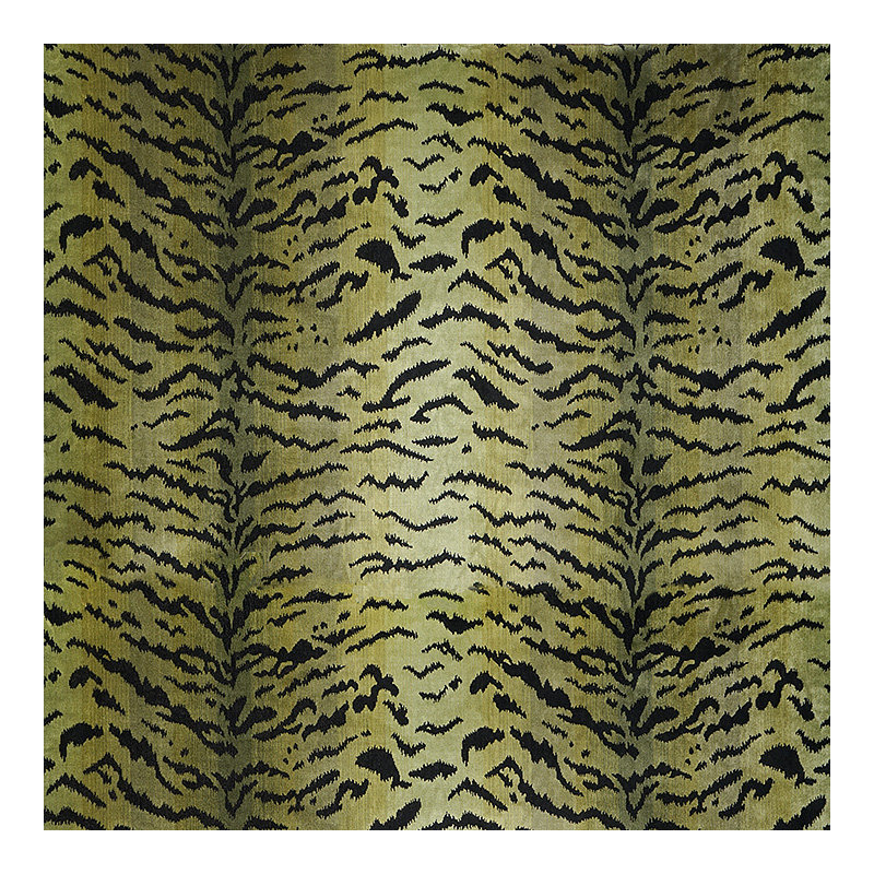 Tigre Fabric, Greens/Black