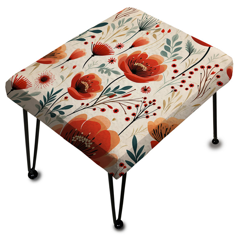 Repose-pieds Red Coastal Serene