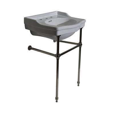 Barclay 19.25'' White Vitreous China Rectangular Bathroom Sink with Overflow