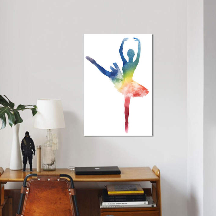 « ballerine beam iii », impression sur toile tendue, H 18 po x l 12 po x P 1,5 po, Toile tendue, Pas de tapis