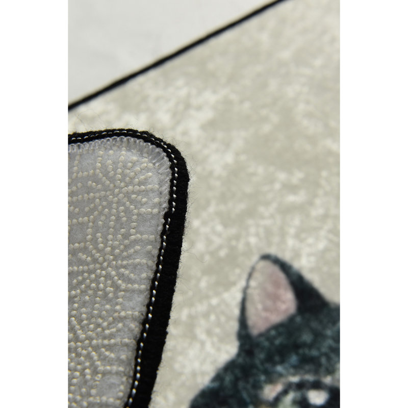 Tapis pour salle de bain en nylon antidérapant Anila