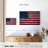 Borges Tree Stump American Flag