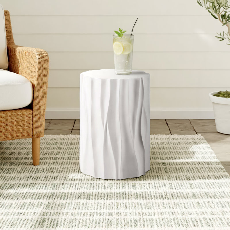 Davis Round Outdoor Side Table , 16'' in. W 16'' in. D