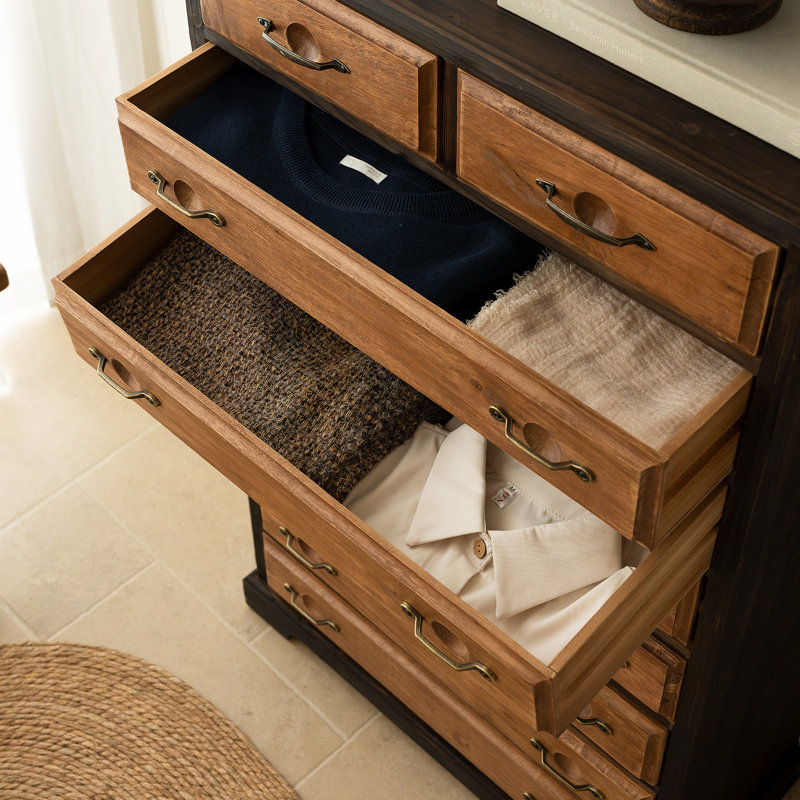 Solid Wood Apothecary Rectangle Accent Chest