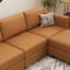 Canapé modulaire en velours réversible 9 pièces avec rangement Wylodene-302565059
