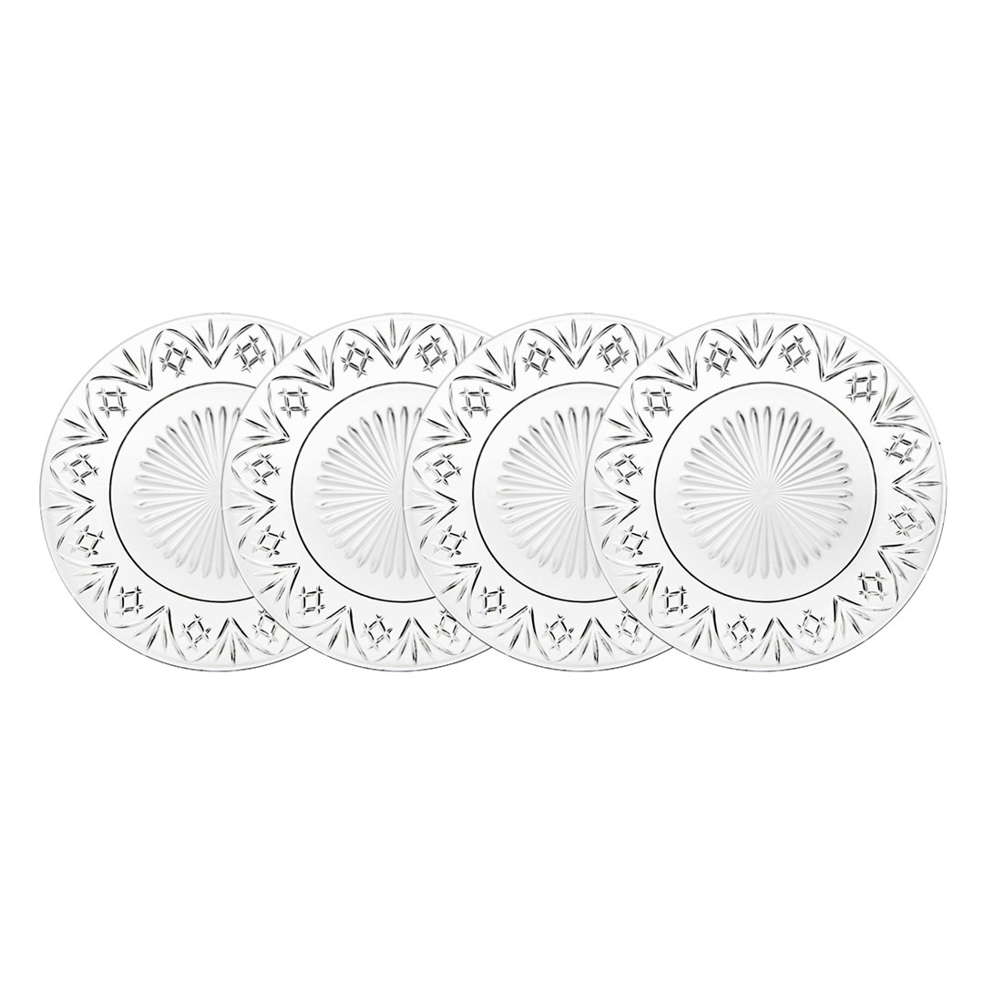 Dublin Crystal 16 Piece Dinnerware Set, Service for 4 Godinger Silver Art Co