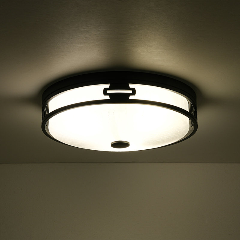 Plafonnier encastré moderne en verre texturé craquelé de style moderne, 3 lumières