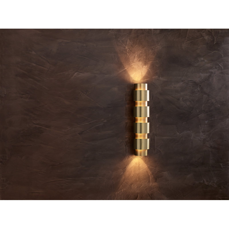 Ring 4 - Light Flush Mounted Sconce, Satin Brass