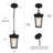 Cosimo 1- light 12.5" H Black Outdoor Pendant with Adjustable 59" Chain