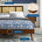 Kelsea Cane and Wood Platform Bed with Splayed Legs-678026019-678026016