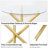 47in Round Glass Dining Set-2106270937-2106270932-2087754965