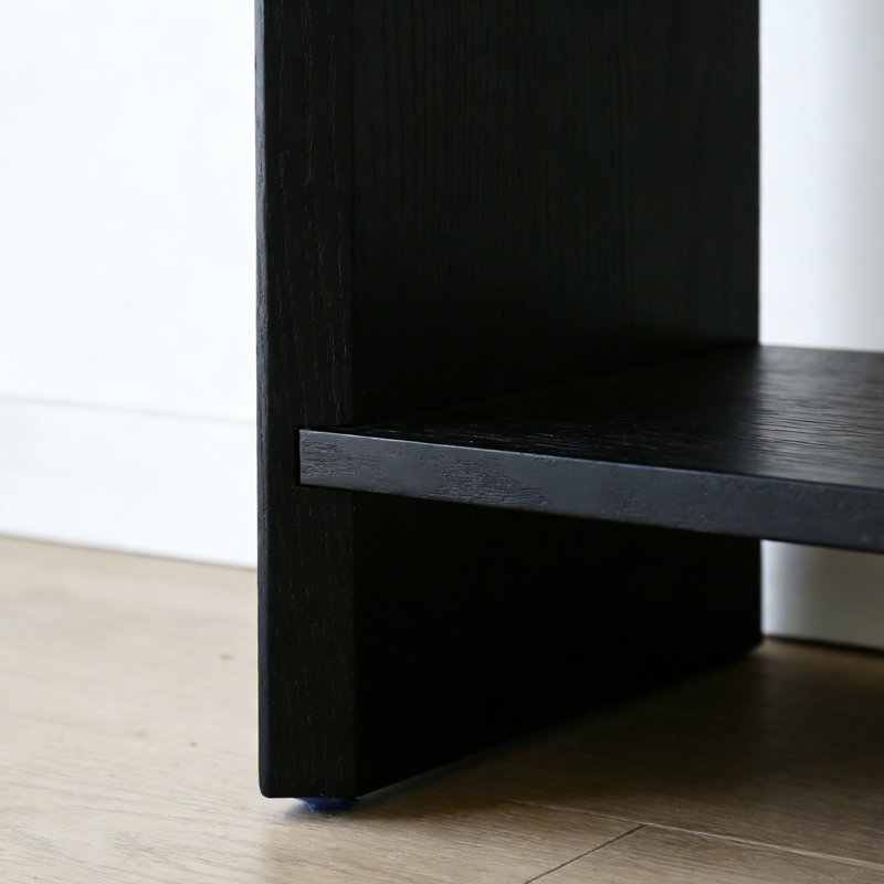 Modern Minimalist Multifunctional Console Table, Black, 35.43" H x 47.24" W x 13.78" D