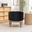 Fauteuil avec pieds en bois massif-131080926