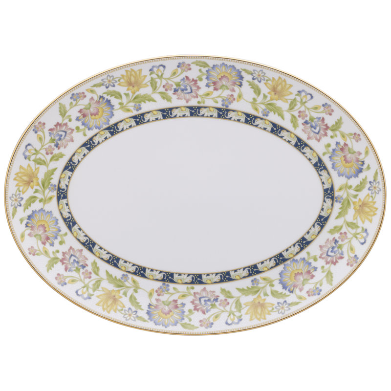 Noritake Tusker Garden Oval Platter, 14"