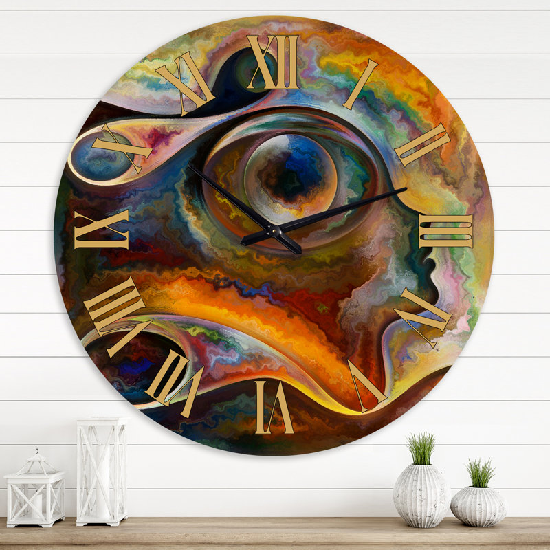 Inner Reality, peinture de paysage d'horloge murale moderne, Grand