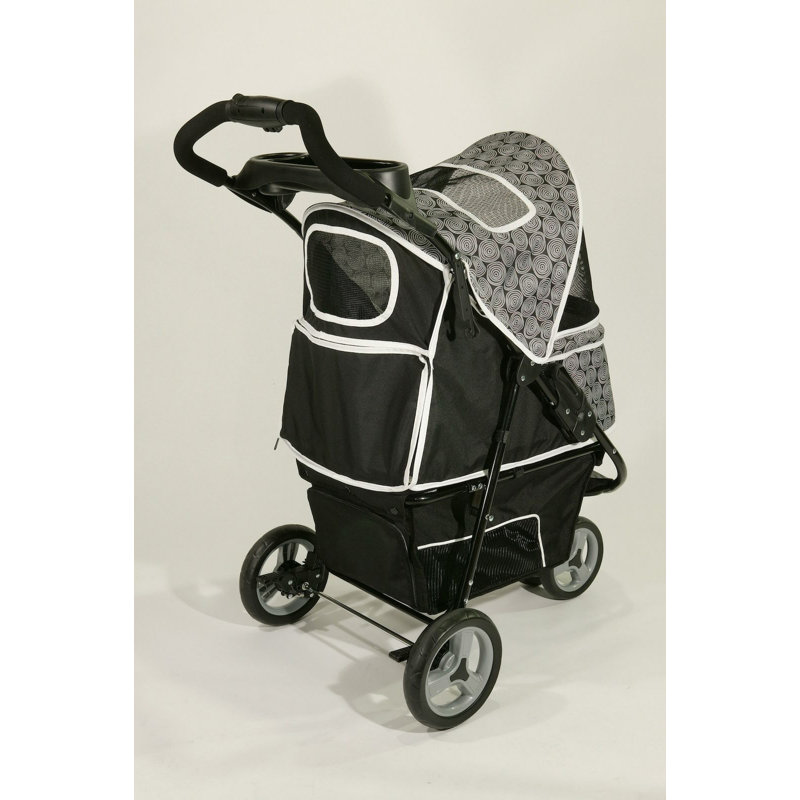 Black Onyx Pet Stroller with Smart-Features