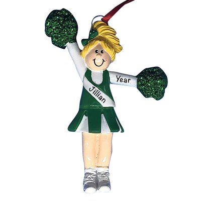 Cheerleader Uniform Blonde Hair Hanging Figurine Ornament -  The Holiday AisleÂ®, 86FF4604D95343EF846C2A259DAF6A67