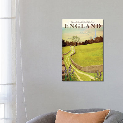 England-British Countryside by Bragi Ingibergsson - Wrapped Canvas Print