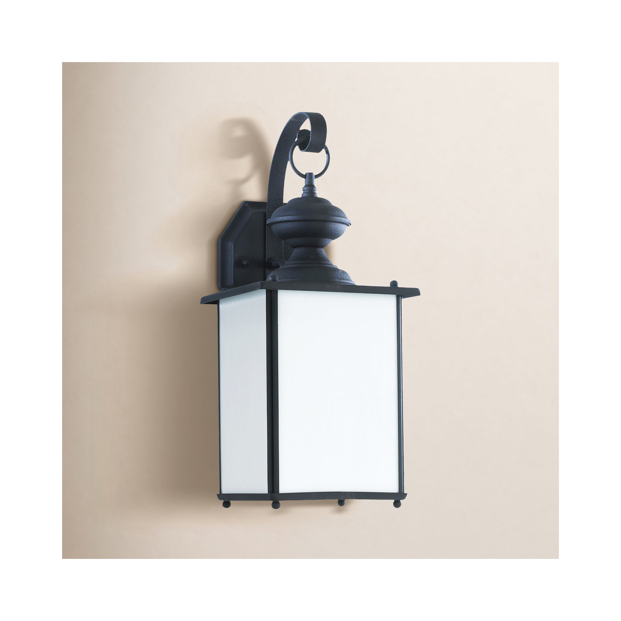 Adaline Single Light Outdoor Wall Light, Black, Yes