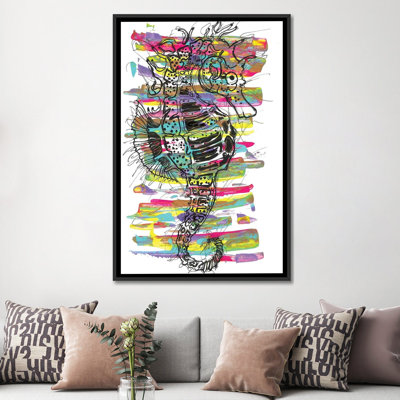 Hippocampe - reproduction sur toile