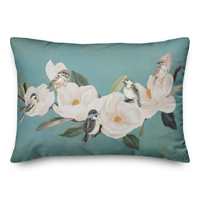 Coussin intérieur / extérieur Birds And Magnolias
