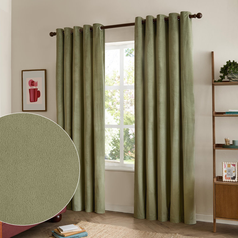 The Ultimate Velvet Blackout Curtain Panel Pair, 117 cm Width x 137 cm Drop