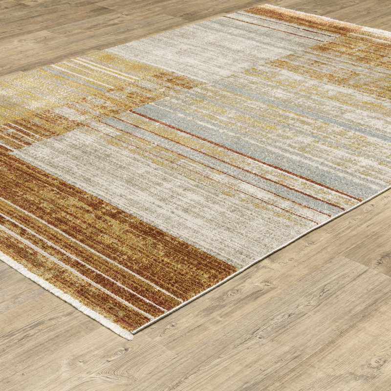 Geometric Indoor Rug, Rectangle 5'3" x 7'6"