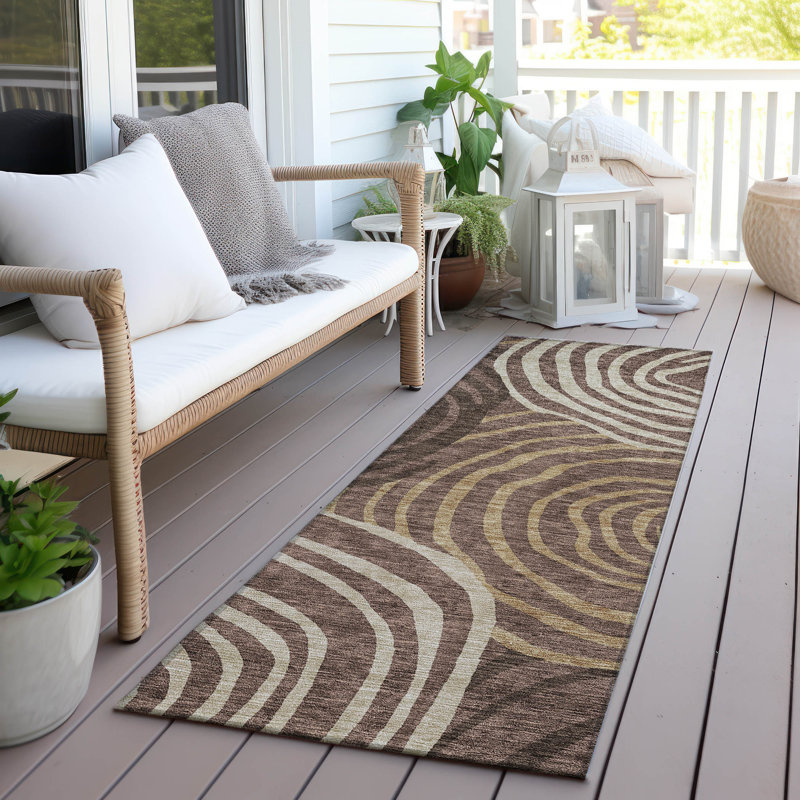 Leis Abstract Indoor Rug, Runner 2'3" x 7'6"