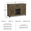 Buffet 2 tiroirs Goulven