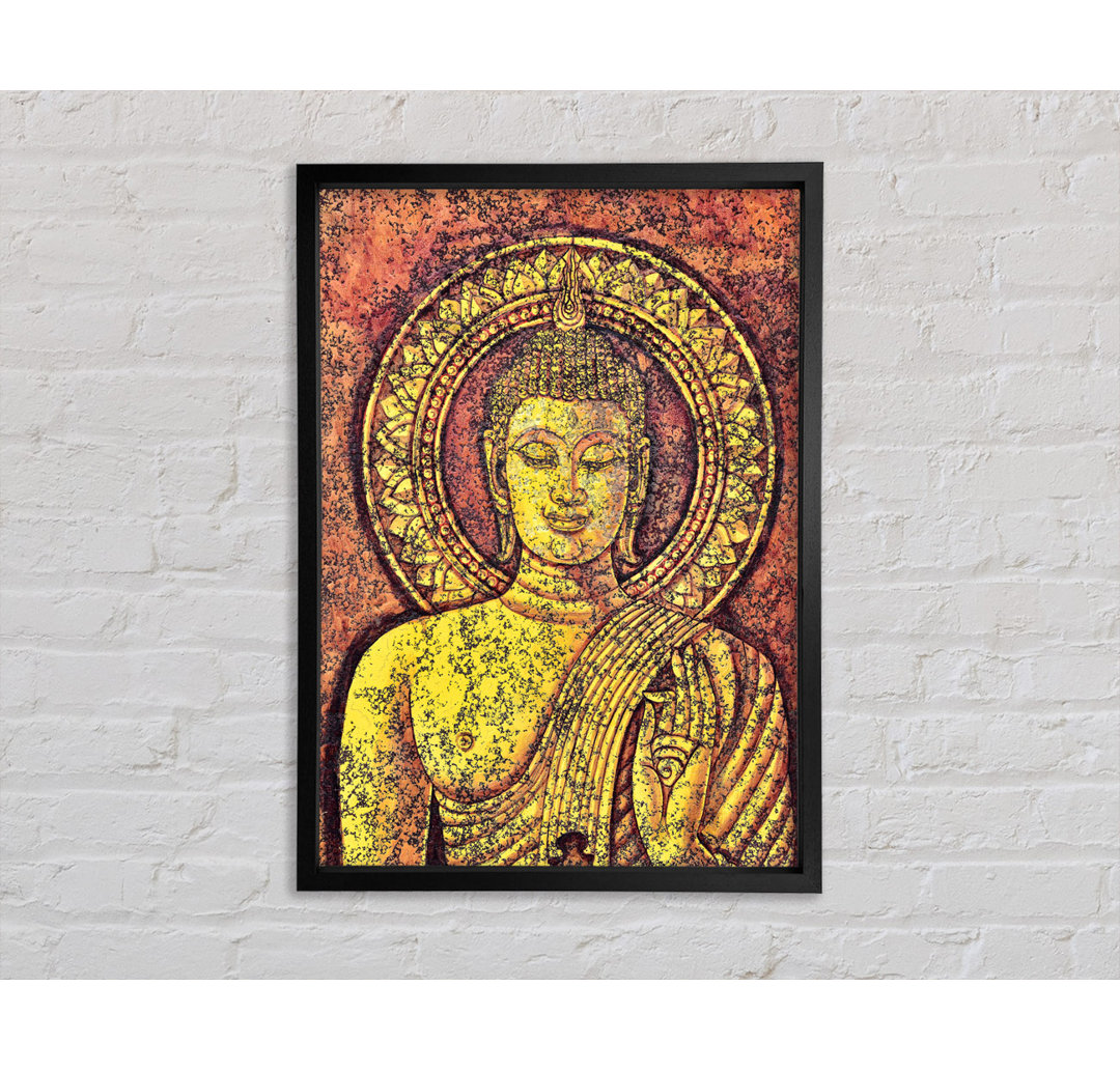 Buddha 7 - Einzelner Bilderrahmen Kunstdrucke auf Leinwand