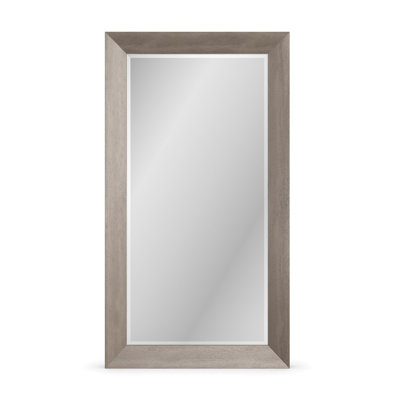 Pondering Rectangle Solid Wood Beveled Mirror
