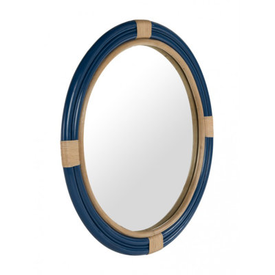 Rattan Round Wall Mirror