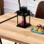 Table de salle à manger rectangulaire industrielle, 55,1 po x 31,4 po x 29,9 po, plateau de table en bois d'ingénierie épais de 1,5 po et pieds en métal thermolaqué noir, pour la maison pouvant accueillir 4 à 6 personnes, cuisine-1199419526