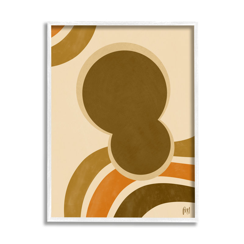 Art texturé à la giclée encadrée, rétro et abstraite, H 20 po x l 16 po, Giclée encadrée blanc bord de mer