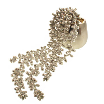 12cm Faux Eucalyptus Plant in Ceramic Pot