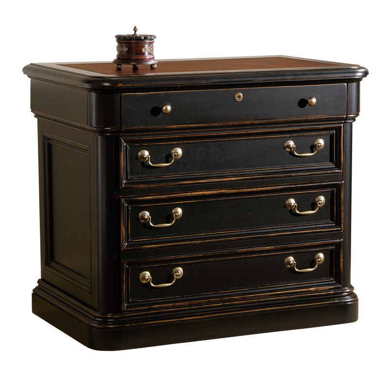 Brown Fire Resistant Lockable 2 Drawer Mobile Lateral File Cabinet
