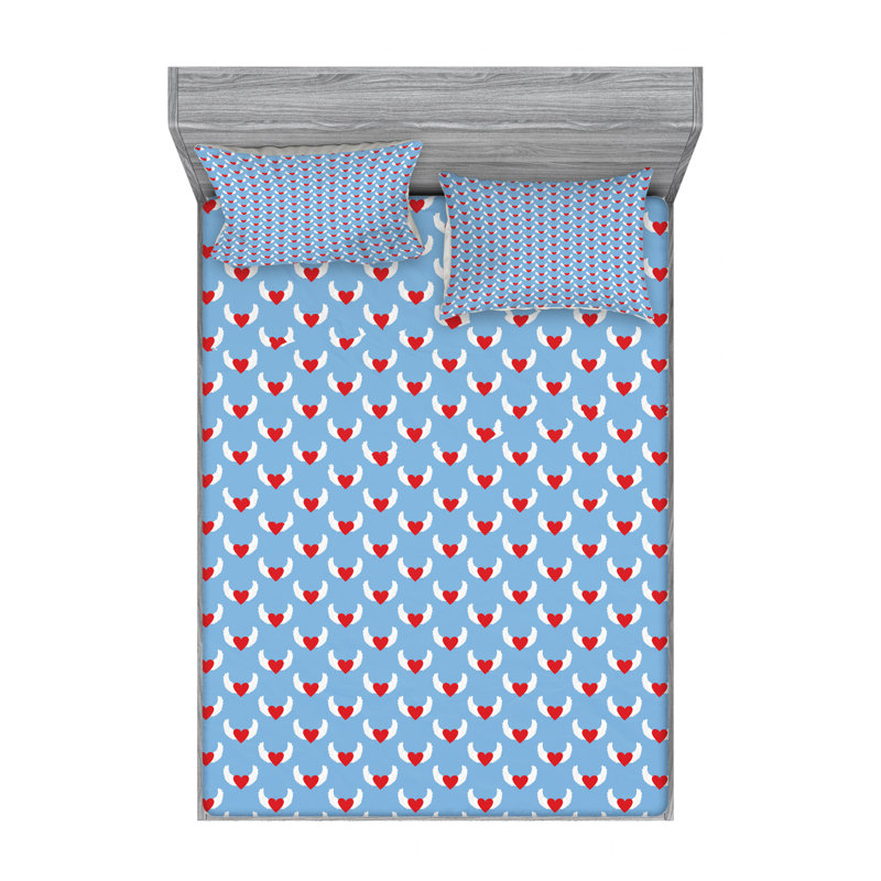 Microfiber Sheet Set, Queen Sheet Set with Fitted Sheet