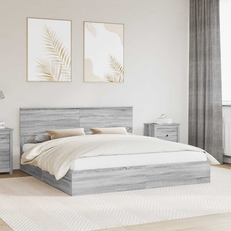 Bed, Super King (6'), Grey Sonoma