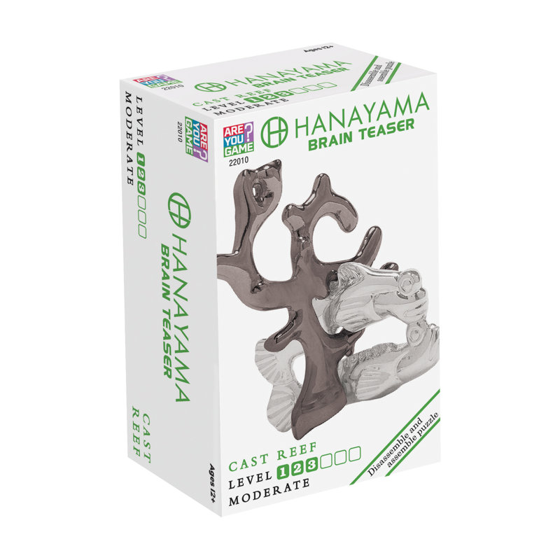 Récif de Hanayama niveau 3, Gris / blanc