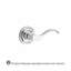 Curve Single Dummy Door Lever with Traditional Round Rose-22037205-22037178