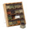 Kamenstein Bamboo Inspirations Spice Rack with Leaf Labels, 16-Cube