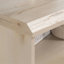 Table de chevet, finition brune