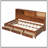 Wooden Daybed With 3 Storage Drawers, Upper Soft Board, Shelf, And Integrated Sockets And USB Ports For Modern Living-1624673226