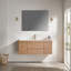Meuble-lavabo mural simple avec lavabo en céramique
