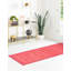 Tapis uni / rayé de couleur rose-rouge Bedford-71273910