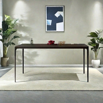 Table rectangulaire rectangulaire rétro